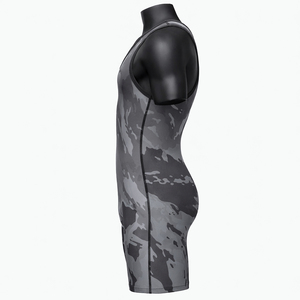 <b>Wrestling</b> <b>Singlet</b> Men Durable Comfortable Sleeveless Spandex/Polyester Slim-Fit Compression Suit Stretch Lightweight Breathable - Product Image 3