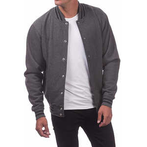 Veste de baseball de qualité supérieure, style Letterman, pour l'école, le collège, noire, en toile enduite, respirante, antibactérienne, best-seller - Product Image 2