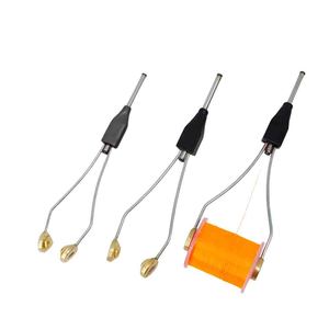 Bobine à mouches en acier inoxydable avec outil manuel de pêche à la mouche pour la fabrication d'appâts pour la pêche au bar, à la carpe et à la truite, rotation fluide - Product Image 1