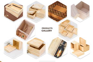 Caja de maceta de flores de madera de alta calidad con revestimiento UV Regalo elegante para amantes del jardín Caja de regalo al por mayor El mejor precio de Vietnam - Product Image 6