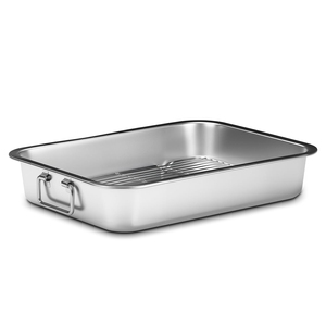 Premium Roasting <b>Pan</b> For Delicious Family Cooking With Durable Stainless Steel Design Spacious Interior Heat Resistant - Product Image 1