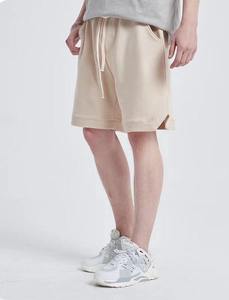 Pantalones Cortos Bermuda Deportivos de Algodón de Color Liso para Hombre 2026 con Cintura Ajustable con Cordón y Bolsillos, Tejido Casual de Tiro Medio de Secado Rápido - Product Image 3