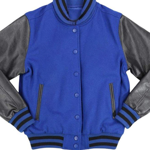 Premium ZPB Sorority Wool Varsity Jacket Royal Blue Body Black Leather Sleeves Chenille Embroidery Greek Life Letterman Jacket - Product Image 5