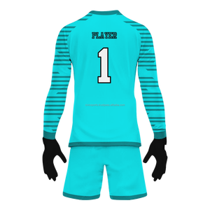 Uniformes de Portero de Fútbol Profesionales para Adultos de Alta Calidad y Bajo Precio, Manga Larga, Sublimación Completa, Logotipo Personalizado 100% - Product Image 6