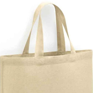 กระเป๋าผ้าแคนวาสธรรมชาติหูหิ้วสั้น กระเป๋าหิ้วรักษ์โลก - Product Image 4