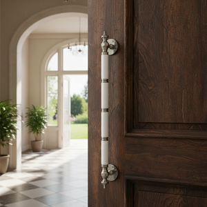 Premium Marble <b>Pull</b> <b>Handle</b> | Antique Brass, Stainless Steel, Graphite Black & Chrome Finish Luxury <b>Door</b> <b>Handle</b> for Main <b>Door</b> - Product Image 3