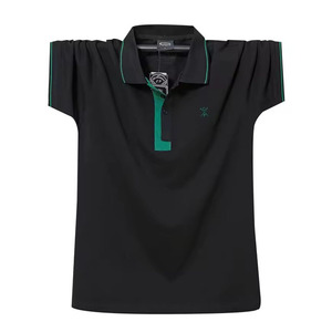 Men's <b>Orange</b> Short Sleeve Cotton Pique <b>Polo</b> Shirt Solid Color Casual Breathable Knitted Design Front Logo - Product Image 5