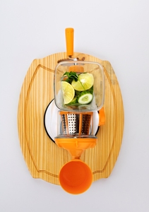 Exprimidor Manual de Frutas y Verduras Pride, Color Verde Brillante, de Acero Inoxidable, Herramienta Especializada con Manivela, Utensilio de Cocina Saludable para Jugos Frescos - Product Image 3