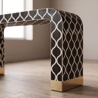 Table console en os incrusté fait main, meubles de chambre à coucher indiens, meubles modernes, meubles de salon à prix de gros