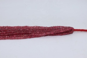 AAA Rare Natural Burma Red Spinel Faceted Rondelle Beads 3-3.5mm 16 Inches Spinel Cut Jewelry Making Beads - Product Image 4