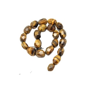 High Quality <b>tiger</b> <b>Eyes</b> Nugget Faceted Tumbled Drilled Gemstone Full Strand Natural Stone Crystal Healing Necklace Wholesaler - Product Image 1