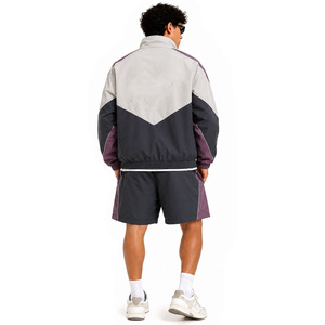 Custom Nylon Tracksuit <b>Wind</b> <b>Breaker</b> Zip up Hoodie and Shorts Set Plain Windbreaker Short Set Men Windbreaker Tracksuit Set - Product Image 2