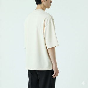 เสื้อยืดทรงบ็อกซี่ผู้ชายสีตามสั่ง ราคาขายส่ง เสื้อยืดทรงบ็อกซี่ผู้ชายคุณภาพสูง เสื้อยืดทรงบ็อกซี่ผู้ชายขายดีที่สุด - Product Image 5