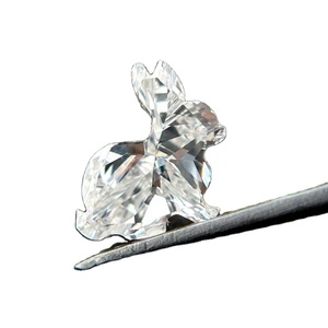 แหวนเพชรโมอิสเพชรแบบแฟนซีตัดรูปกระต่ายตัว D มีความคมชัดสูงเหมาะสำหรับใช้ทำแหวนเพชรของขวัญเครื่องประดับตามสั่งสำหรับเธอ - Product Image 3