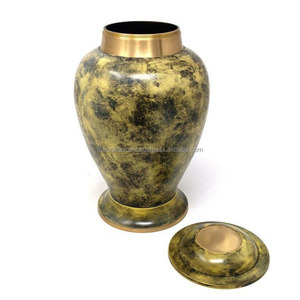 Wholesale Brass Cremation Urns for Human Ashes 10" Inch 200/220 Cubic Inch Capacity Customized <b>Memorial</b> <b>Keepsake</b> American Style - Product Image 2