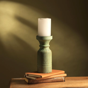 Wood Candlestick for Pillar Wax <b>Candles</b> Flame Less <b>Candle</b> Distress Finish <b>Candle</b> Holder for <b>Wedding</b> Party Home Decor <b>Gift</b> - Product Image 3