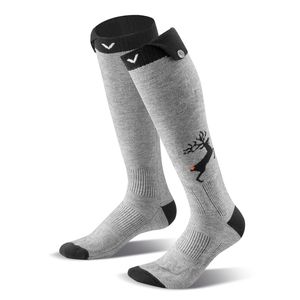 Chaussettes chauffantes alimentées par batterie 6000 mAh, rechargeables avec 4 niveaux de chauffage, contrôlées par application électrique, chaussettes de sport d'extérieur - Product Image 5