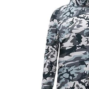 เสื้อตกปลาผู้ชายแบบมีฮู้ด ไซส์ใหญ่ ระบายอากาศได้ดี UPF50+ ผลิตจากโพลีเอสเตอร์แบบซับลิเมชั่น แห้งเร็ว ป้องกันรังสียูวี แขนยาว ขายส่ง - Product Image 4