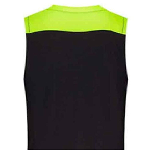 Ensemble de maillots de basket-ball unisexe, noir, vert lime, col en V, sans manches, vêtements de sport respirants, pour adultes, toutes saisons - Product Image 4