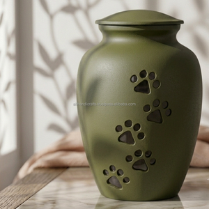 Indian Factory Premium Pet <b>Urn</b> Aluminum Cremation Keepsake American Standard for <b>Cat</b> Ashes Home Display - Product Image 5