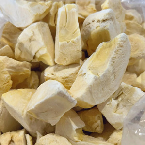 Durian FD Ri6 vietnamien de qualité supérieure – Morceaux de fruits lyophilisés naturels aux arômes riches pour la vente au détail et la restauration - Product Image 1