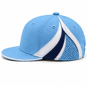 Casquette snapback 6 panneaux bleu clair Index Apparel avec broderie blanche, style streetwear unisexe pour adultes - Product Image 3