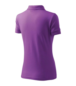 Women's <b>Purple</b> <b>Polo</b> <b>Shirt</b> Short Sleeve Solid Color Casual Knitted Regular Fit OEM Wholesale - Product Image 5