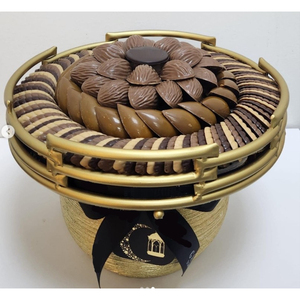 Tazón de Metal Dorado Acanalado para Chocolate, Tazón de Acero Inoxidable para Servir Dulces, Frutos Secos, Bocadillos, Centro de Mesa para Bodas, Decoración - Product Image 6