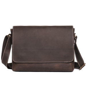Bolso de Pecho Minimalista de Cuero Genuino, Bolso de Hombro con Cierre de Hebilla, Duradero, para Uso Diario en Todas las Estaciones - Product Image 6