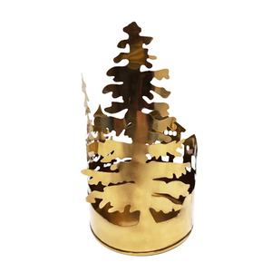 Accessoires de décoration pour la maison, support votif de luxe en métal de forme ovale, Texture noir mat, finition en poudre, livraison gratuite - Product Image 6