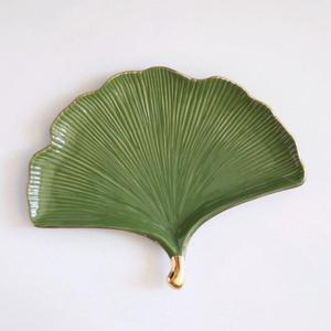 Green Enamel Leaf <b>Tray</b> For Parties Decorative <b>Trays</b> & Dish Food Grade Sustainable Dishwashr Safe <b>Large</b> Leaf Dish Event Supplies - Product Image 5