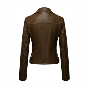 Dernier design, veste en cuir pour femme de haute qualité, fermeture éclair, nouveau style tendance, vestes pour femme authentiques - Product Image 2