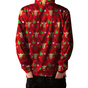 Sweat-shirts à capuche personnalisés écologiques avec impression numérique, pulls de Noël pour l'automne, pour hommes - Product Image 5