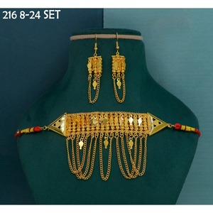 Collier de luxe exquis et élégant de style moyen-oriental, dernière collection MIJ, plaqué or de haute qualité - Product Image 5