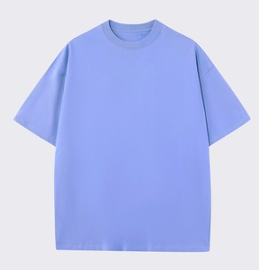 Premium Cotton Round Neck Oversized T Shirt With Custom Logo For Men Women Streetwear Casual Fashion <b>Clothing</b> - Product Image 5