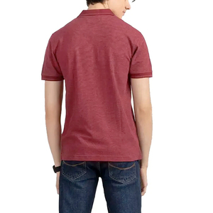 Polo slim fit, style moderne, tissu extensible, tendance, tissu doux, manches courtes. - Product Image 4