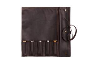 Porte-couteaux de chef en cuir véritable durable, protection anti-odeur, organisateur d'outils culinaires portable pour les voyages - Product Image 4