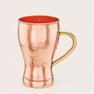 Tasses à Moscow Mule en cuivre martelé pur, tasses à cocktail et à bière de luxe avec poignée en laiton, articles de bar écologiques de qualité alimentaire, vente en gros - Product Image 5