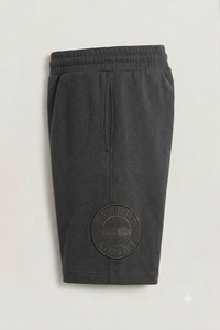 Shorts Deportivos Unisex Negros de Algodón Elástico y Transpirable, Corte Regular, Logotipo Bordado con Cadena en la Parte Delantera, para Artes Marciales Mixtas - Product Image 2