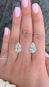 Diamants synthétiques (cultivés en laboratoire) certifiés IGI, taille poire, 1 à 5 carats, VVS, couleur CVD HPHT, excellents pour la fabrication de bijoux - Product Image 3