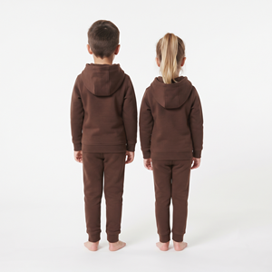 Conjunto de Sudadera con Capucha y Pantalones Deportivos de Algodón Grueso para Niños, Unisex, Ropa Deportiva Informal de Dos Piezas - Product Image 2