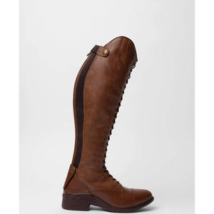Bota de Montar para Caballo, de Cuero Sintético de Color Sólido, Protección Completa para Montar a Caballo - Product Image 3