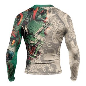 Factory Custom Unisex Rashguard UPF 50 Outdoor Sports Sublimation Quick Dry Moisture Wicking Compression Wholesale OEM OEM No Gi - Product Image 5