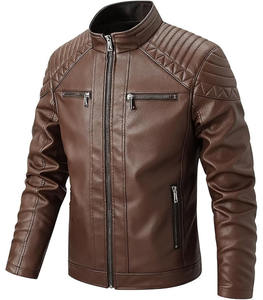 เสื้อแจ็คเก็ตหนังเทียมสีดำเรียบหรูสำหรับผู้หญิง ทรงพัฟเฟอร์ ปิดกระดุมเม็ดเดียว ผสมผสานลุคไบค์เกอร์สุดเท่ ให้ความสบายแบบลำลอง - Product Image 1