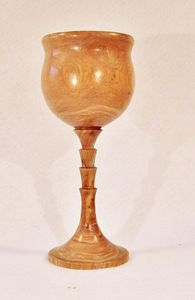 Wooden Wine Glass Handcrafted Olive Wood Drinking Cup Eco Friendly <b>Drinkware</b> for Home Party - Product Image 3