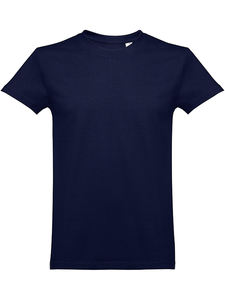 Camiseta Extra Grande de Cuello Redondo Azul Marino para Hombre |   Camiseta Informal Transpirable de Talla Grande para Uso Diario, Elegante y Versátil - Product Image 4