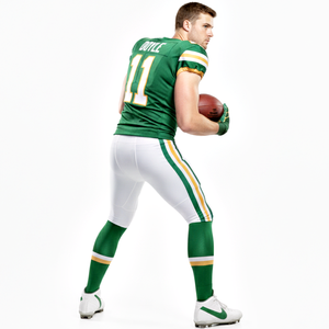 Uniforme de football américain professionnel de couleur verte, maillot de football à manches courtes avec short de qualité supérieure au prix d'usine - Product Image 4