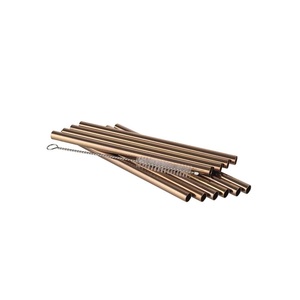 Quality Copper Sip Tubes Durable Metal <b>Drinking</b> <b>Straws</b> Suitable <b>for</b> Smoothies Fresh Juice Iced Coffee and Beverage Serving - Product Image 1