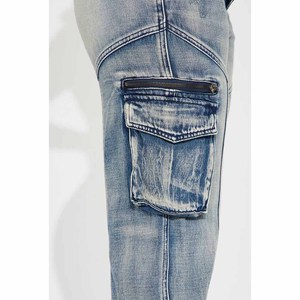 Custom Wholesale Factory Direct Sales Women's New Casual Fashion Denim Mid <b>Waist</b> Overalls <b>Elastic</b> Foot Pants <b>Jeans</b> - Product Image 5