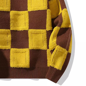 Pull en acrylique pour homme, tendance hiver, anti-rétrécissement, avec logo frontal, fournisseur et fabricant en gros - Product Image 6